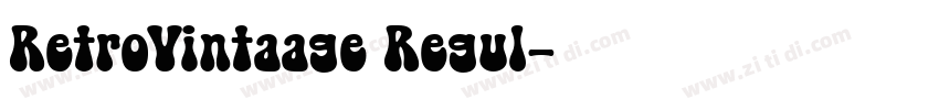 RetroVintaage Regul字体转换
